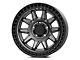 Black Rhino Calico Matte Gunmetal with Matte Black Lip Wheel; 17x8.5; 0mm Offset (99-04 Jeep Grand Cherokee WJ)