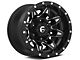 Fuel Wheels Lethal Matte Black Milled Wheel; 17x9; -12mm Offset (05-10 Jeep Grand Cherokee WK, Excluding SRT8)