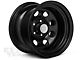 Mammoth D Window Black Steel Wheel; 15x10 (93-98 Jeep Grand Cherokee ZJ)