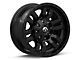 Fuel Wheels Sledge Gloss and Matte Black Wheel; 17x9; 1mm Offset (93-98 Jeep Grand Cherokee ZJ)