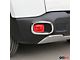 OMAC Rear Reflector Light Trim Frame; Silver Steel (15-23 Jeep Renegade BU)