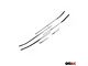 OMAC Window Molding Trim Streamer; Brushed Silver Steel (15-23 Jeep Renegade BU)