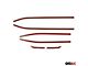 OMAC Window Molding Trim Streamer; Carbon Fiber Black (15-23 Jeep Renegade BU)