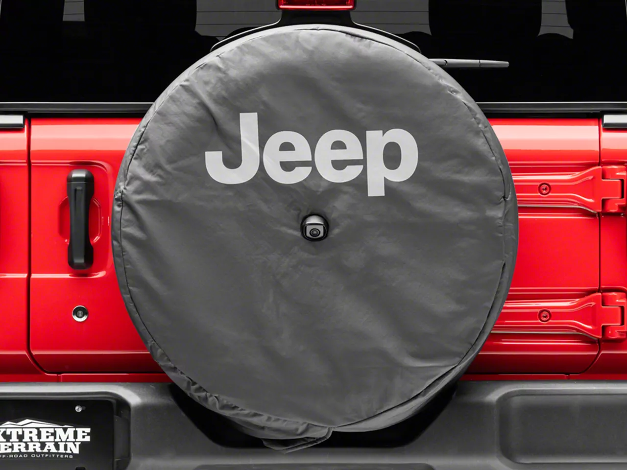 Mopar Jeep Wrangler Jeep Logo Spare Tire Cover Black 32 Inch Tire