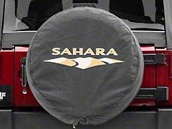 Mopar Sahara Design Spare Tire Cover; 32-Inch Tire Cover (66-18 Jeep CJ5, CJ7, Wrangler YJ, TJ & JK)