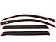 In-Channel Ventvisor Window Deflectors; Front and Rear; Dark Smoke (22-24 Frontier Crew Cab)