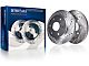 Drilled and Slotted 6-Lug Brake Rotor and Pad Kit; Front (05-24 V6 Frontier)