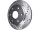 Drilled and Slotted 6-Lug Rotors; Rear Pair (05-24 Frontier)