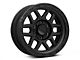 KMC Mesa Satin Black with Gloss Black Lip 6-Lug Wheel; 18x9; 18mm Offset (05-21 Frontier)