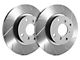 SP Performance Slotted 6-Lug Rotors with Gray ZRC Coating; Rear Pair (05-24 Frontier)