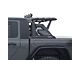 Armour II Roll Bar with 5.30-Inch Black Round Flood LED Lights and Basket; Black (05-21 Frontier)