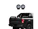 Gladiator Roll Bar with 9-Inch Black Round Flood LED Lights; Black (05-21 Frontier)