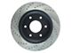 StopTech Sport Cross-Drilled and Slotted 6-Lug Rotor; Front Driver Side (3/05-07 Titan)