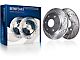 Drilled and Slotted 6-Lug Brake Rotor and Pad Kit; Rear (04-15 Titan)