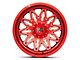 XD Gunner Candy Red Milled 6-Lug Wheel; 20x10; -18mm Offset (04-15 Titan)