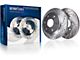 Drilled and Slotted 6-Lug Brake Rotor, Pad, Brake Fluid and Cleaner Kit; Front (11-24 Titan)