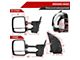 Powered Heated BSM Manual Extendable Towing Mirrors with Clear LED Turn Signals; Chrome (16-24 Titan)