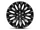 Fuel Wheels Quake Gloss Black Milled 6-Lug Wheel; 18x9; 1mm Offset (04-15 Titan)