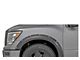 Rough Country Pocket Fender Flares; Brilliant Silver (17-24 Titan Crew Cab w/o Front Fender Emblem & Bedside Storage Compartments)