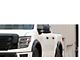 Rough Country Pocket Fender Flares; Brilliant Silver (17-24 Titan Crew Cab w/o Front Fender Emblem & Bedside Storage Compartments)