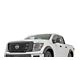 Rough Country Pocket Fender Flares; Glacier White (17-24 Titan Crew Cab w/o Front Fender Emblem & Bedside Storage Compartments)