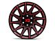 XD Specter Gloss Black with Red Tint 6-Lug Wheel; 20x10; -18mm Offset (04-15 Titan)