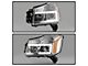 Light Bar DRL Projector Headlights; Chrome Housing; Clear Lens (04-15 Titan)