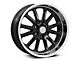 US Mag Rambler 6 Gloss Black with Diamond Cut Lip 6-Lug Wheel; 20x8; 1mm Offset (17-24 Titan)