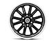 US Mag Rambler 6 Gloss Black with Diamond Cut Lip 6-Lug Wheel; 20x9.5; 1mm Offset (17-24 Titan)