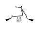 Flowmaster FlowFX Dual Exhaust System with Black Tips; Side Exit (04-15 Titan)