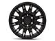 Black Rhino Mission Matte Black with Machined Tinted Spokes 6-Lug Wheel; 18x9; -18mm Offset (17-24 Titan)