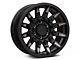 Black Rhino Mission Matte Black with Machined Tinted Spokes 6-Lug Wheel; 18x9; -18mm Offset (17-24 Titan)