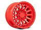 Black Rhino Raid Gloss Red 6-Lug Wheel; 18x9.5; 12mm Offset (17-24 Titan)