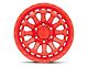 Black Rhino Raid Gloss Red 6-Lug Wheel; 18x9.5; 12mm Offset (17-24 Titan)