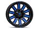Fuel Wheels Hardline Gloss Black with Blue Tinted Clear 6-Lug Wheel; 20x10; -19mm Offset (16-24 Titan XD)