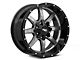 Moto Metal MO970 Gloss Gray Center with Gloss Black Lip 6-Lug Wheel; 20x10; -18mm Offset (16-24 Titan XD)