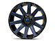 Fuel Wheels Contra Gloss Black with Blue Tinted Clear 6-Lug Wheel; 20x10; -19mm Offset (16-24 Titan XD)