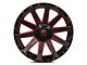 Fuel Wheels Contra Gloss Black with Red Tint 6-Lug Wheel; 22x10; -19mm Offset (16-24 Titan XD)
