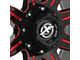 XF Offroad XF-215 Gloss Black Red Milled 5-Lug Wheel; 20x10; -24mm Offset (07-13 Tundra)