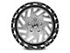 XFX Flow XFX-304 Brushed Milled with Black Lip 5-Lug Wheel; 20x12; -44mm Offset (07-13 Tundra)