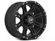 Raceline Raptor Black 6-Lug Wheel; 18x9; 25mm Offset (16-24 Titan XD)