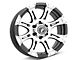 Raceline Raptor Black Machined 6-Lug Wheel; 18x9; 12mm Offset (16-24 Titan XD)