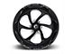 Fuel Wheels Flow Gloss Black Milled 6-Lug Wheel; 20x12; -43mm Offset (21-24 Bronco, Excluding Raptor)