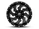 Fuel Wheels Cleaver Gloss Black Milled 6-Lug Wheel; 18x9; -12mm Offset (16-24 Titan XD)