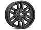 Fuel Wheels Sledge Gloss and Matte Black 6-Lug Wheel; 18x9; 1mm Offset (04-15 Titan)