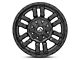 Fuel Wheels Sledge Gloss and Matte Black 6-Lug Wheel; 18x9; 1mm Offset (04-15 Titan)