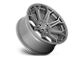 Fuel Wheels Siege Platinum Brushed Gunmetal 6-Lug Wheel; 22x10; -18mm Offset (21-24 Bronco, Excluding Raptor)