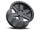 Black Rhino Attica Matte Black with Black Bolts 6-Lug Wheel; 17x9; -18mm Offset (21-24 Bronco, Excluding Raptor)