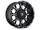 Fuel Wheels Krank Matte Black Milled 6-Lug Wheel; 17x9; -12mm Offset (22-24 Bronco Raptor)