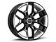 Carroll Shelby Wheels CS45 Gloss Black with Hyper Silver Inserts 6-Lug Wheel; 22x9.5; 12mm Offset (22-24 Bronco Raptor)